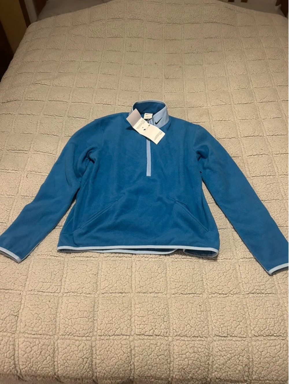 Nike Therma-FIT Victory Golf 1/2 Zip Sample Women’s S Blue DA3236 PSW NWT